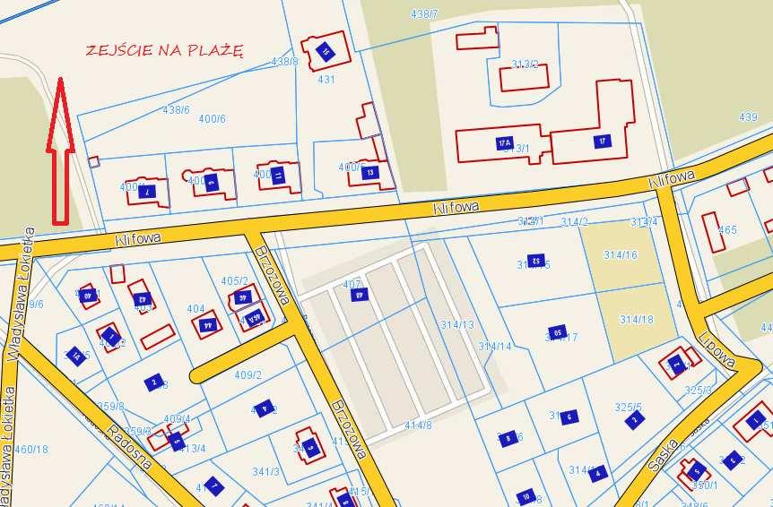 W przypadku uzyskania prawomocnej decyzji ustalającej warunki zabudowy sprzedaż zostanie obciążona 23% Vat. 314/18 857 Nieruchomość niezabudowana, pełne uzbrojenie w drodze, położona 100m od morza.