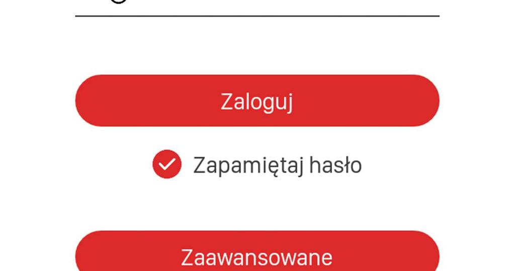 Jeżeli w ekranie logowania w zakładce Zaawansowane są wpisane dane logowania to ekran ten musi być rozwinięty. UWAGA: W jednej sieci lokalnej może pracować tylko jeden kontroler exta life.