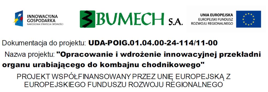 Literatura: 1. Problemy bezpieczeństwa w budowie i eksploatacji maszyn i urządzeń górnictwa podziemnego. Monografia. Pod. red. K. Krauze. Centrum Badań i Dozoru Górnictwa Podziemnego Sp. z o.