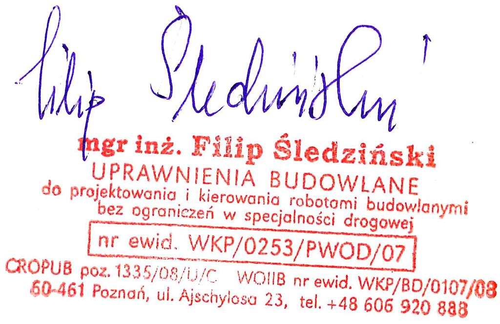 Koścusz 4 RODZAJ OPRACOWANIA: RANŻA: DROGOWA OIEKT: NAWIERZCHNIE DROGOWE AUTORZY OPRACOWANIA: