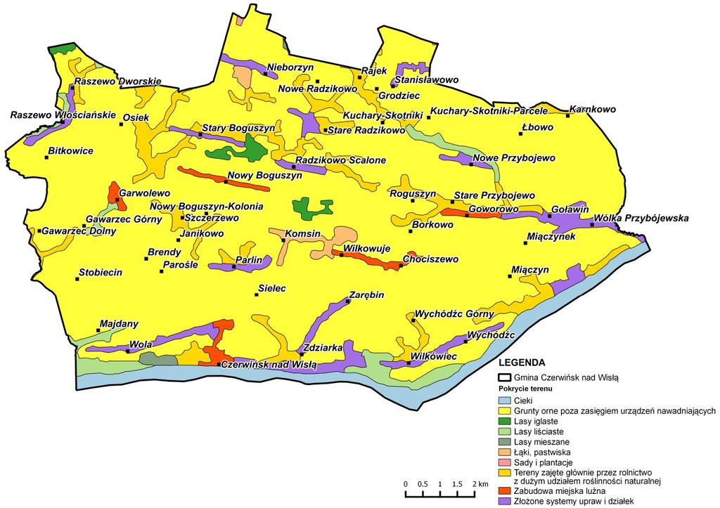 inne tereny zabudowane 20,9331 0,15 zurbanizowane tereny niezabudowane 0,0002 0,00 tereny komunikacyjne - drogi 285,2419 1,98 tereny komunikacyjne - tereny kolejowe 6,32 0,04 Grunty pod wodami