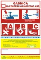 skroplonego CO2 BC Z-CA014 Naklejka na gaśnicę - gaśnica 5 kg skroplonego CO2 BC Z-CA015 Naklejka