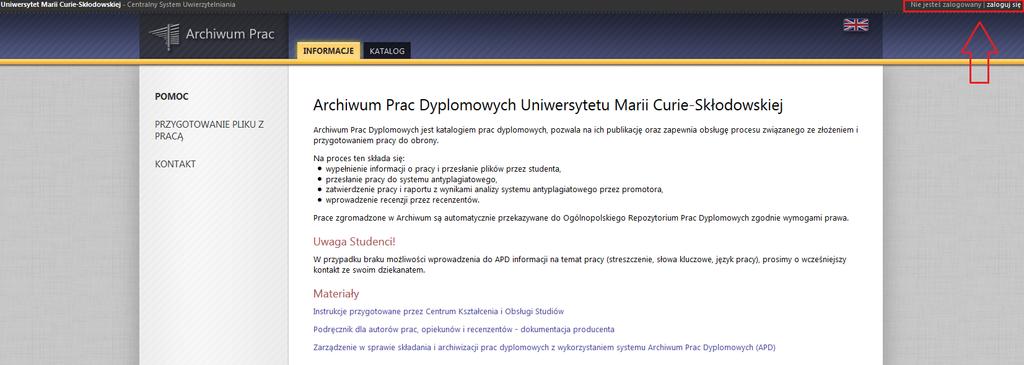 Modyfikacja statusu pracy W przypadku konieczności wprowadzenia przez studenta nowej (poprawionej) wersji pracy dyplomowej, pracownik dziekanatu, na wniosek właściwego promotora, jest zobowiązany do