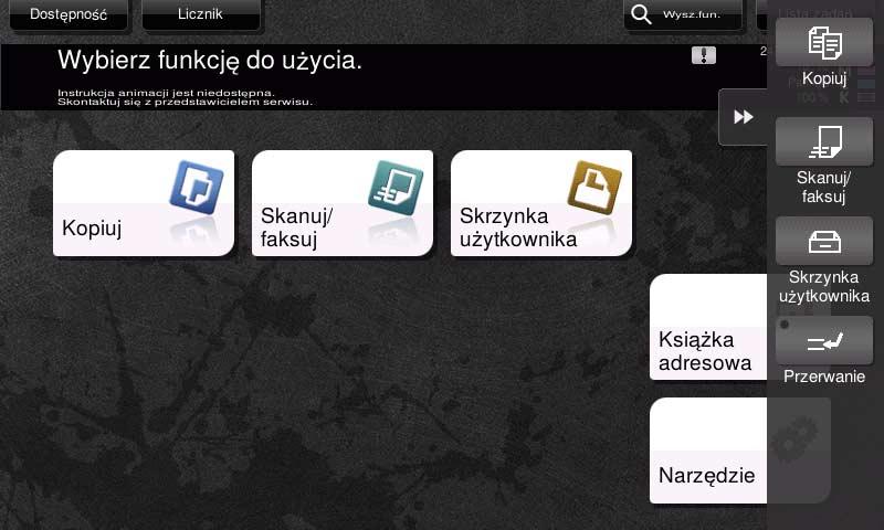 Panel dotykowy 2.6 2 2.6.2 Menu przesuwane Dotknięcie przycisku zakładki na Panelu dotykowym powoduje wysunięcie i otwarcie menu.
