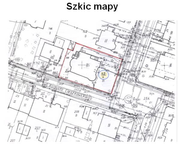 Opis nieruchomości 1. Opis działki Przedmiotowa działka gruntu o numerze ewidencyjnym 143/4, obręb 2072 Pogodno zabudowana jest budynkiem biurowym.