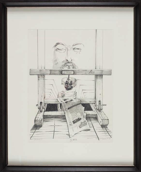 57. Allan RZEPKA (ur. 1940) Od NOwa Ołówek, papier, 40 x 30 cm, sygn.