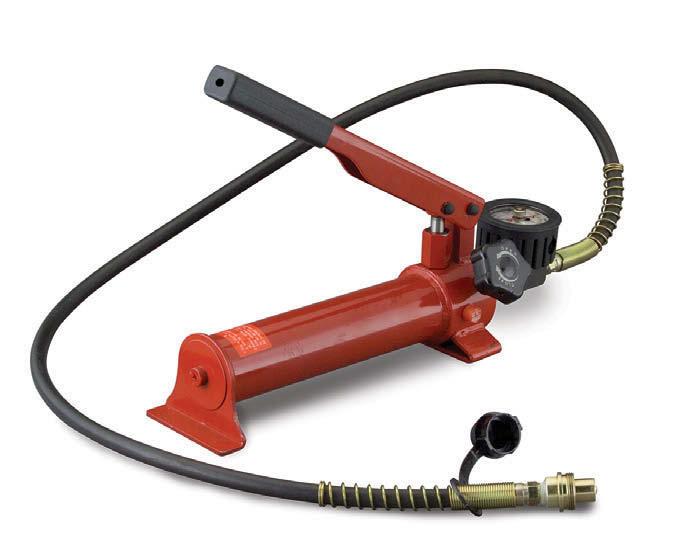 Narzędzia hydrauliczne Pompy hydrauliczne NSK oferuje pompy hydrauliczne wtryskujące olej do nakrętek hydraulicznych podczas montażu łożyska i upraszczające proces demontażu łożyska poprzez