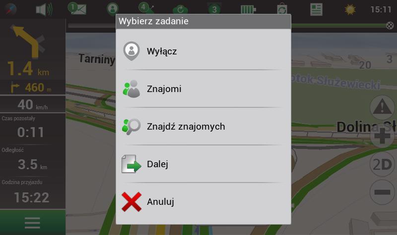 znajomego na mapie w czasie