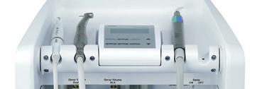 Stomatologia mobilna DENTALONE Mobilny unit stomatologiczny 32 000 PLN Zestaw zawiera: mikroprocesor sterujący, panel z wyświetlaczem LCD, mikrosilnik NLX nano ze światłem LED, skaler Varios 170 lux,
