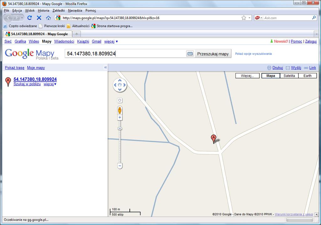 Lokalizacja zdjęcia w programie GoogleMaps! Uwaga.