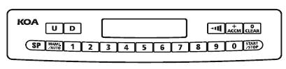 START/STOP O/CLR - przycisk kasowania +/ACCM przycisk zliczania,