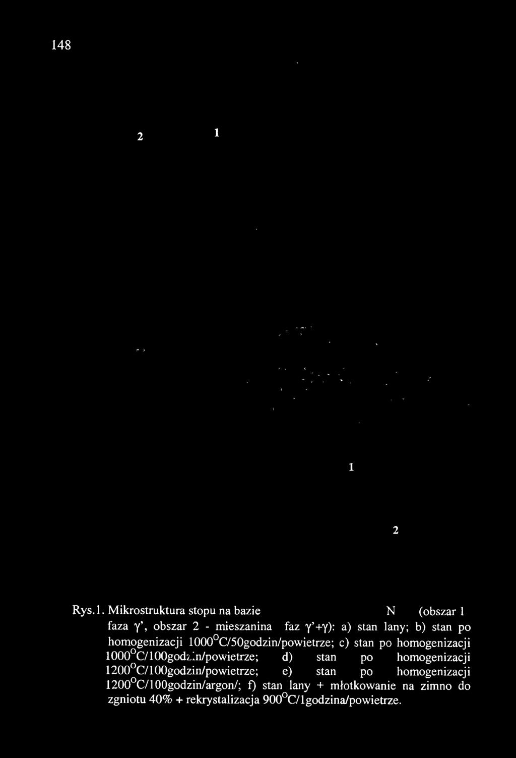 stan po homogenizacji 1000 C/100godL.: n!