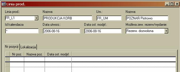 IFS Applications 2003 - Instrukcja III Gniazda i linie produkcyjne, marszruty technologiczne NALEŻY URUCHOMIĆ PROGRAM IFS APPLICATIONS 2003 - PRZYGOTOWANIE PRODUKCJI I KONSTRUOWANIA GNIAZDA I LINIE