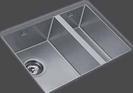 Zlewozmywaki podwieszane ze stali szlachetnej Linea 340/400 & 180/400 - wg
