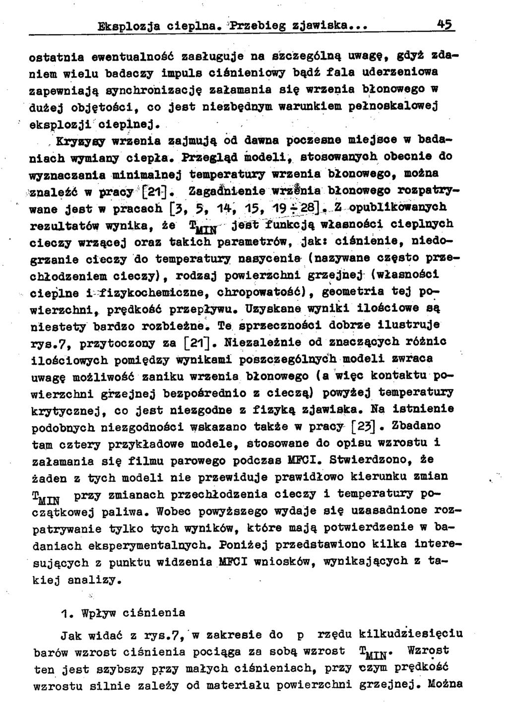 Eksplozja cieplna. -Przebieg zjawiska.