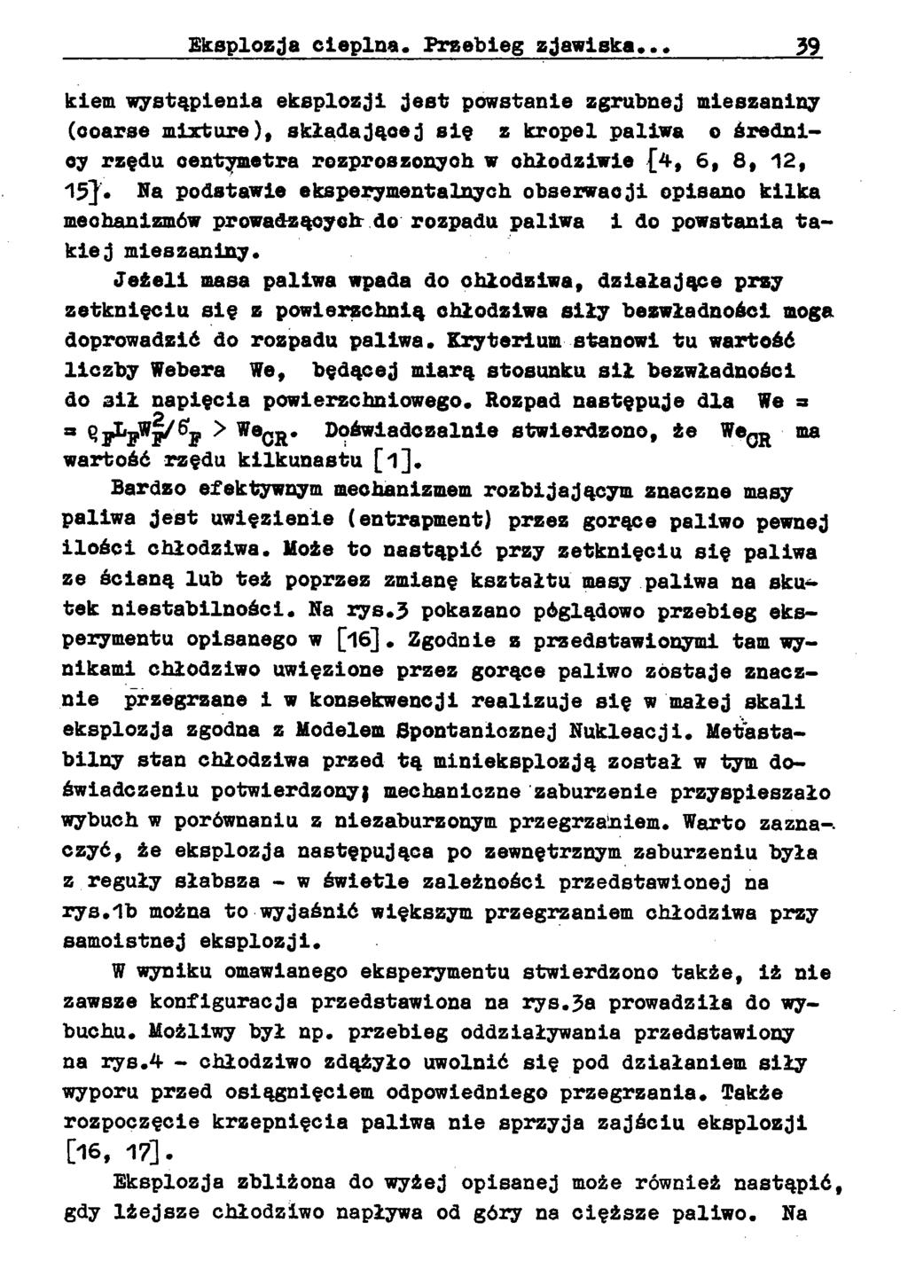 Eksplozja cieplna. -Przebieg zjawiska.
