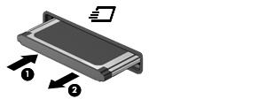 UWAGA: Włożona karta ExpressCard pobiera energię, nawet jeśli znajduje się w trybie bezczynności. Aby umożliwić oszczędność energii, należy zatrzymać lub wyjąć karty ExpressCard, które nie są używane.