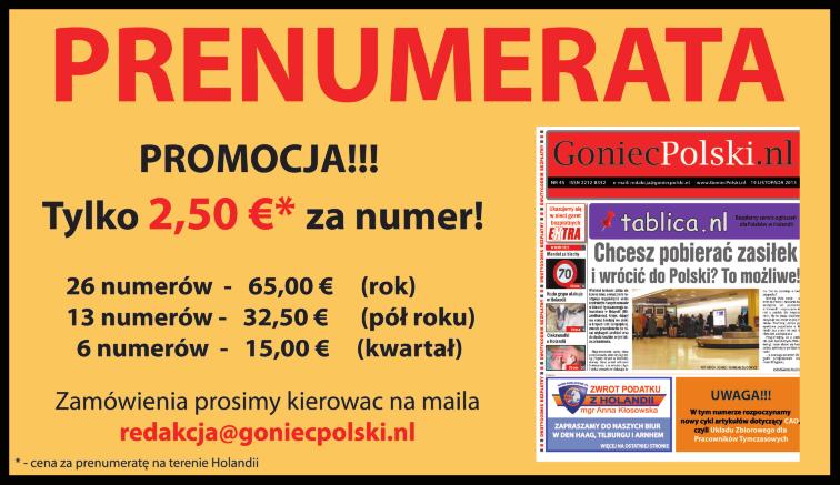 10 OGŁOSZENIA DROBNE Nasza Holandia WTOREK, 11 kwietnia 2017 Trans port ofe ru ję: TRANS PORT PRZE PRO WADZ - KI PO HO LAN DII I BEL GII! tel. 0649318747. LOT NI SKA IM PRE ZY DYS KO TE KI LU NA.