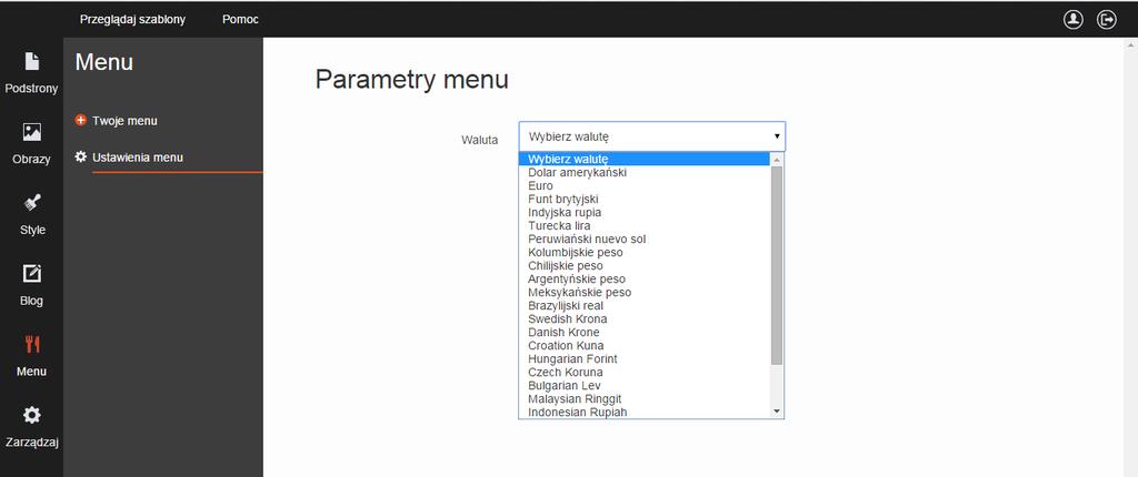 W podobny sposób dodasz kolejne sekcje, podsekcje i produkty do Twojego menu.