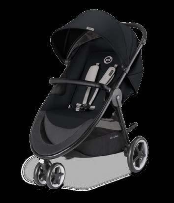 AGIS M-AIR3 AGIS M-AIR3 ALUMINIOWA RAMA Od urodzenia do 17 kg Wózek CYBEX Agis M-Air 3 uosabia maksymalną przyjemność