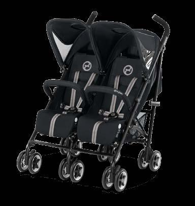 TWINYX TWINYX ALUMINIOWA RAMA od urodzenia do 30 kg W spacerówce CYBEX Twinyx każda podróż sprawia podwójną radość dzieciom i rodzicom.