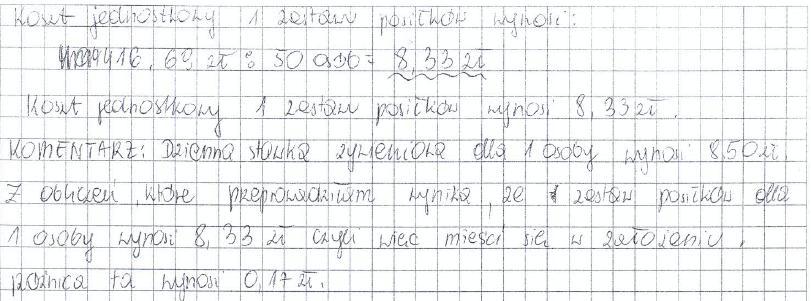 5. Ocena jakości jadłospisu pod względem zawartości cholesterolu wraz z komentarzem oraz propozycją modyfikacji diety.