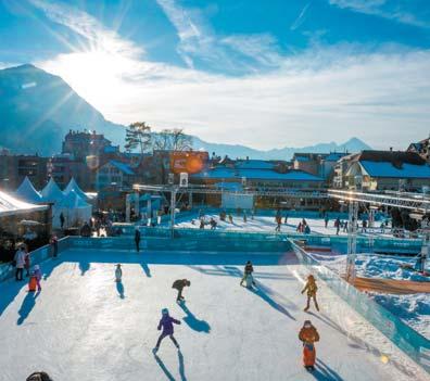 5 Interlaken ICE MAGIC Top of Europe ICE MAGIC to projekt wyjątkowego lodowiska, które zamienia centrum Interlaken w zimowy raj.