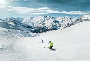 Najdłuższe zjazdy Zermatt: Klein Matterhorn wioska, 17 km Mürren: Schilthorn Lauterbrunnen, 16 km