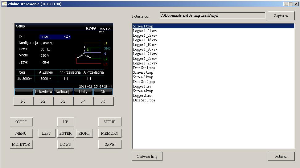 Analizator jakości energii NP40 Instrukcja użytkowania Lub kliknąć opcję Dodaj ręcznie'. Obie opcje pozwolą na udostępnienie połączenie.