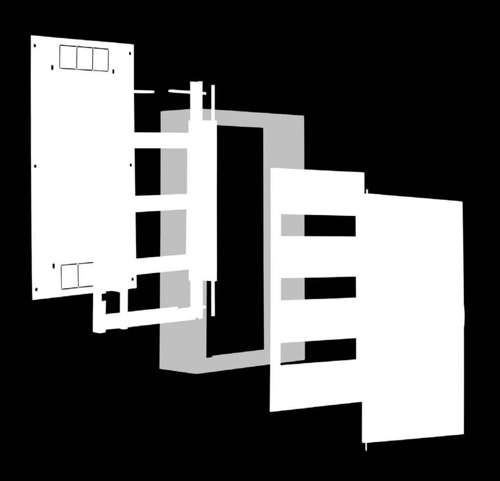 obudowa izolacyjna osłona drzwi wyposażone w uchwyt zatrzaskowy Rozdzielnice standardowo dostępne są w dwóch kolorach: białym RAL 9010 gładkim beżowym RAL 7032 w strukturze.