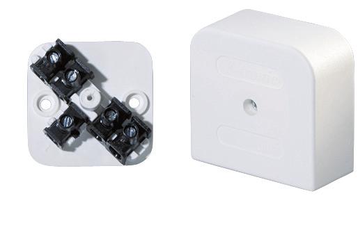 10 szt. Dodatkowe cechy do armatury kuchennej 80x80 mm Puszka naścienna, którą można mocować na puszce osprzętowej (w dnie ma otwory o rozstawie 60 mm).