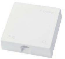 Produkt bezhalogenowy. do armatury kuchennej 59x56 mm Najmniejsza puszka naścienna, przeznaczona do prostych odgałęzień na ścianie. W dnie ma otwory o rozstawie 33 mm.