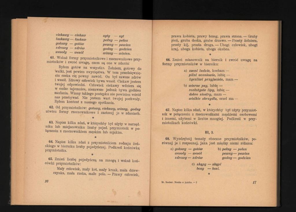 Stanislaw Szober Nauka O Jezyku Dla Klasy Drugiej Gimnazjalnej