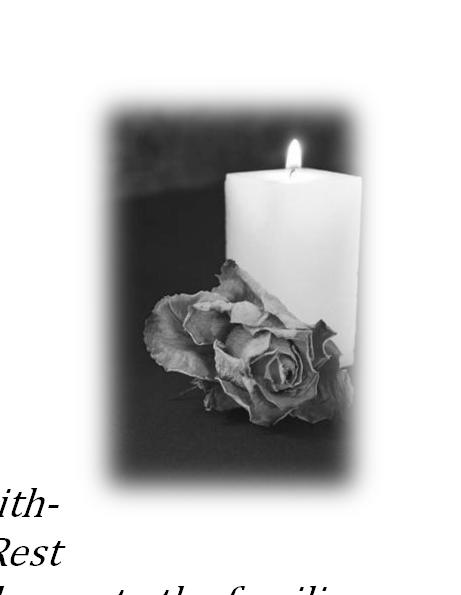 In Sympathy For Our Beloved Dead ANTHONY GRELA BERNICE JESUIT BOLESLAW SZARY May their souls and the souls of all the faithful departed, through the mercy of God, Rest in Peace.