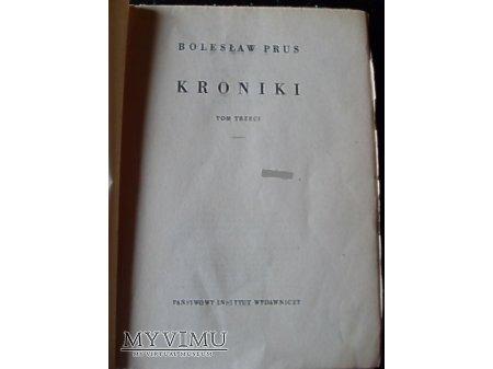 strona 1 "Kroniki.Tom III"-Bolesław Prus.