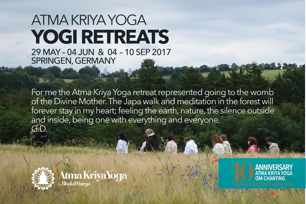 ODOSOBNIENIA Z ATMA KRIYA YOGĄ 2017 SHREE PEETHA NILAYA Maj -