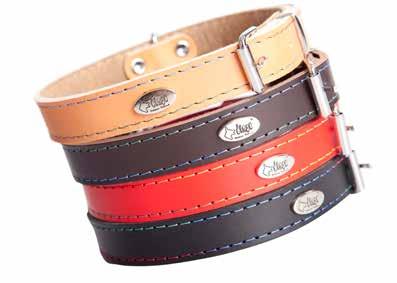 OBROŻA SKÓRZANA PODSZYTA FILCEM RAINBOW Felt-lined collar RAINBOW Halsband, gefüttert mit Filz RAINBOW Ошейник, подшитый фетром RAINBOW kolorowa nić! colorful thread!