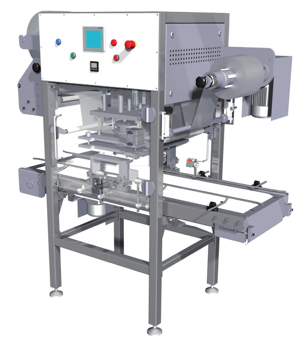AUTOMATYCZNA ZGRZEWARKA KRAM JE4 AUTOMATIC BUCKET SEALER KRAM JE 4 4 KRAM JE4 przeznaczony jest do zgrzewania wiader wykonanych z tworzyw sztucznych z folią zgrzewalną.