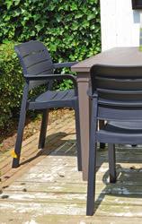 75 cm nr 112491 - szary 279,90 NETTO 344,28 BRUTTO TISARA/IBIZA Krzesło Ibiza
