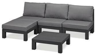 poduszki nr 170338 - kolor szary sofa 120 x 80 x 67 cm stolik 65 x 65 x 23 cm CENA