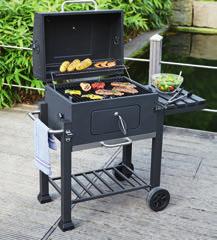 Grill stalowy z rączką 3 składane nogi, malowane proszkowo wym. (śr. x wys.
