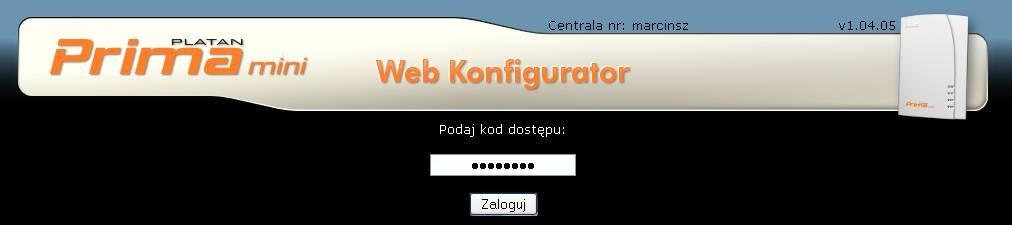 Jeżeli sieć LAN jest niedostępna, istnieje możliwość podłączenia centralki do karty sieciowej komputera.