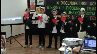 Mateusz Siołek, Rafał Rojkowski, Piotr Psuty, Oliwier Antol, Aleks Lodkowski - Gimnazjum Nr 125 - "Камень со словом ЛЮБОВЬ" - program w j.