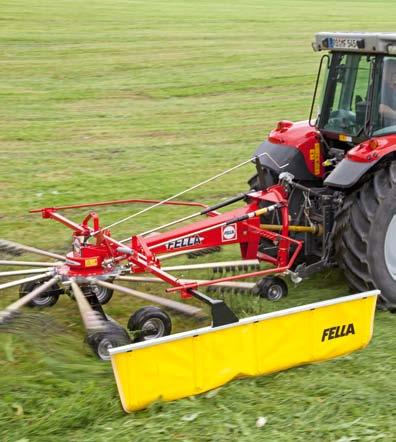 16 17 TS 400 DN TS 426 DN TS 456 DN Duża szerokość robocza Niezwykła wydajność zgrabiania Precyzyjnie układane pokosy TRZYPUNKTOWE MOCOWANIE Z UKŁADEM NADĄŻNYM GDY MUSI BYĆ