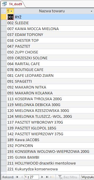 9. Znaleźć towary, które były kupione od Naszej firmy (na kwotę > 20 zł jednorazowo) przez klientów z Wrocławia i przez klientów z Krakowa. ({towar20złwrocław} {towary20złkraków}) SELECT M1.