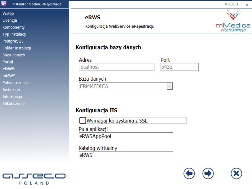 3. Instalacja dla Windows 21 Rysunek 13: Konfiguracja instalacji Portalu 9.