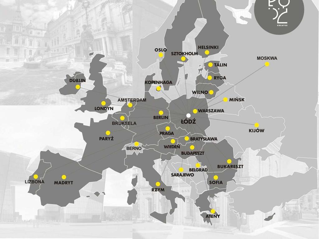 LODZ IS SITUATED IN THE CENTRE OF EUROPE ONE OF POLAND'S BIGGEST CITIES e wzorca tekstu The city of unique