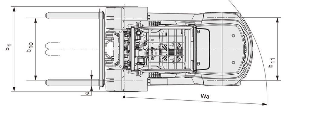 Wymiary masztu i udźwigi znamionowe Model V FSV 40-8FD60N 3000 3300 3500 3700 4000 4500 5000 5500 6000 4000 4300 4700 5000 6000 2940 3240 3440 3640 3940 4440 4940 5440 5940 3940 4240 4640 4940 5940