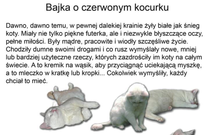 piosenki, dialogi, a na końcu