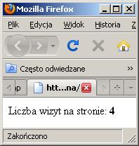 <?php session_start(); if (!isset($_session['licznik'])) $_SESSION['licznik'] = 0; else $_SESSION['licznik']++;?